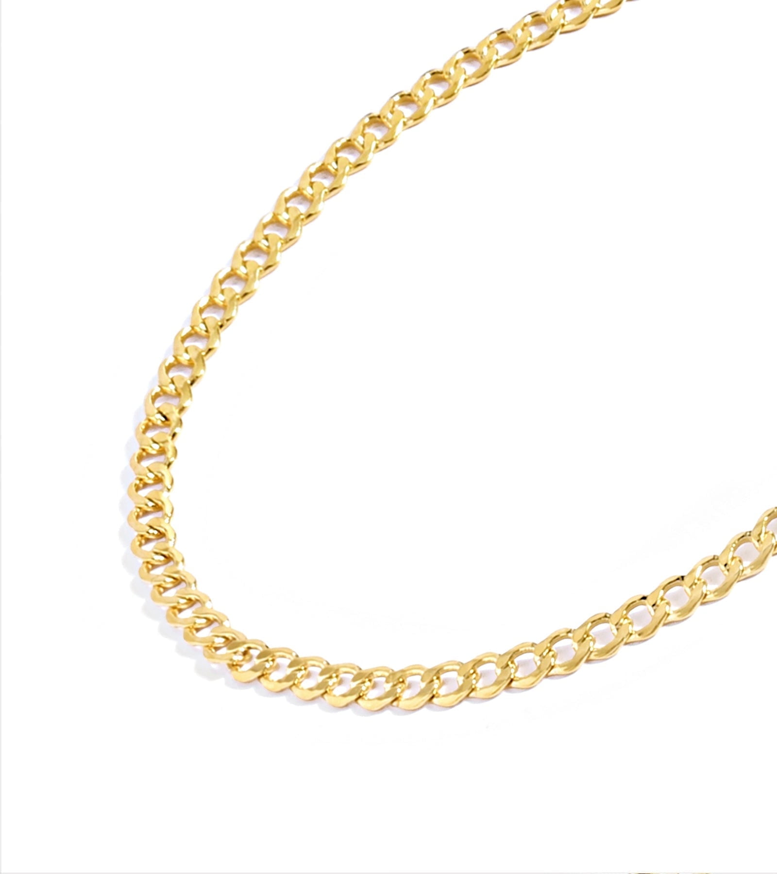 14kt yellow gold chain-link necklace