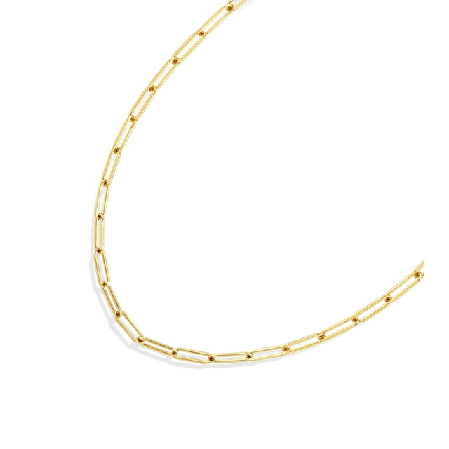 Jewelry Atelier 14K Gold Filled Chain Necklace, Paper Clip Design for