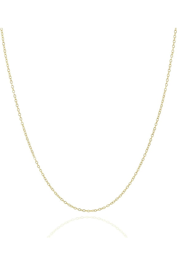 Jewelry Atelier Gold Chain Necklace Collection - 14K Solid Yellow Gold Filled Cable/Rolo/Pendant Link Chain Necklaces for Women and Men with Different Sizes (2.0mm, 2.7mm, or 3.6mm)