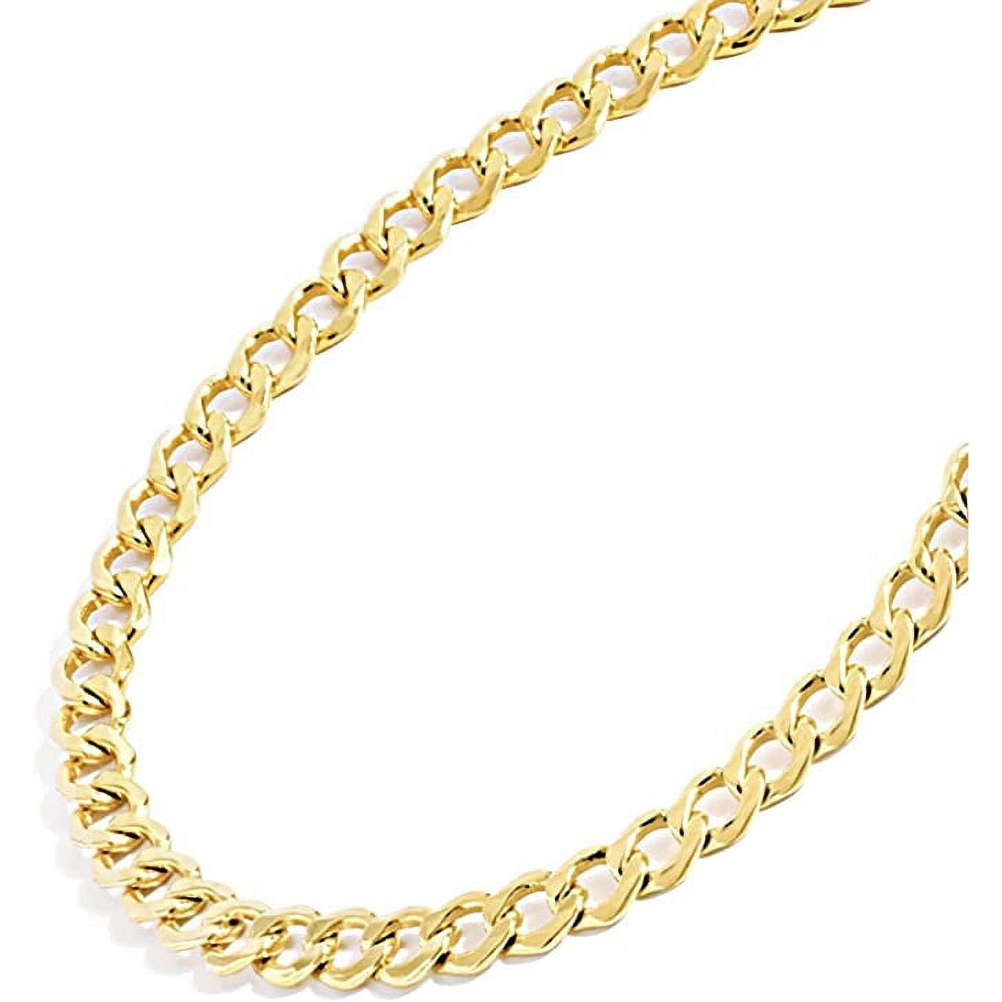 Jewelry Atelier Gold Chain Necklace Collection - 14K Solid Yellow Gold Filled Miami Cuban Curb Link Chain Necklaces for Women and Men with Different Sizes (2.7mm, 3.6mm, 4.5mm, or 5.5mm)