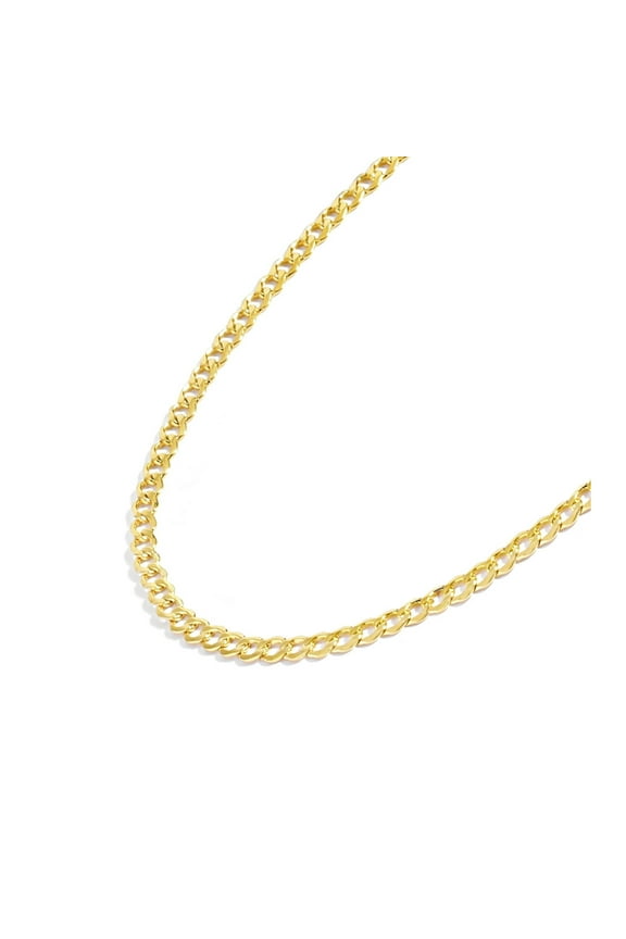 Gold Chain Necklace Collection - 14K Solid Yellow Gold Filled Miami Cuban Curb Link Chain Necklaces for Women and Men with Different Sizes (2.7mm, 3.6mm, 4.5mm, or 5.5mm)
