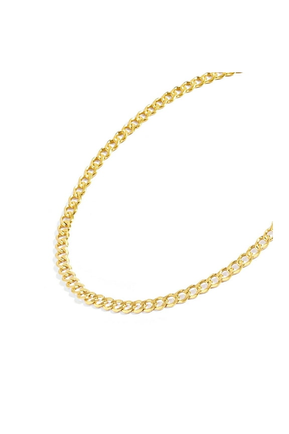 Gold Chain Necklace Collection - 14K Solid Yellow Gold Filled Miami Cuban Curb Link Chain Necklaces for Women and Men with Different Sizes (2.7mm, 3.6mm, 4.5mm, or 5.5mm)
