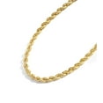 thumbnail image 1 of Jewelry Atelier Gold Chain Necklace Collection - 14K Solid Yellow Gold Filled Rope Chain Necklaces for Women and Men with Different Sizes (2.1mm, 2.7mm, or 3.8mm), 1 of 8