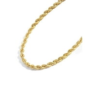JEWELRY ATELIER Gold Chain Necklace Collection - 14K Solid Yellow Gold Filled Rope Chain Necklaces for Women and Men with Different Sizes (2.1mm, 2.7mm, or 3.8mm)