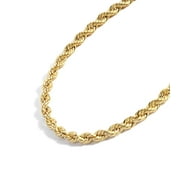 Jewelry Atelier Gold Chain Necklace Collection - 14K Solid Yellow Gold Filled Rope Chain Necklaces for Women and Men with Different Sizes 2.1mm, 2.7mm, or 3.8mm