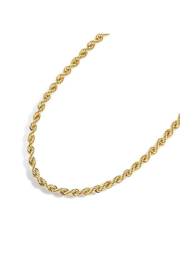 Gold Chain Necklace Collection - 14K Solid Yellow Gold Filled Rope Chain Necklaces for Women and Men Only Sold By Jewelry Atelier