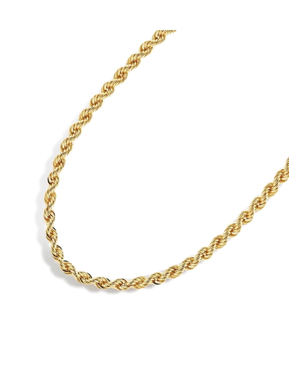 Gold Chain Necklace Collection - 14K Solid Yellow Gold Filled Rope Chain Necklaces for Women and Men Only Sold By Jewelry Atelier