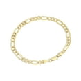 thumbnail image 1 of Jewelry Atelier Gold Filled Chain Bracelet Collection - 14K Solid Yellow Gold Filled Figaro Chain Bracelets for Women and Men with Different Sizes (4.7mm), 1 of 6