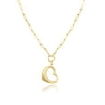 thumbnail image 1 of Jewelry Atelier Gold Filled Heart Necklaces – 14K Yellow Gold Filled Hearth Pendant with Solid Clip Chain for Women (Different Sizes and Styles with Extension/Adjustable Chain), 1 of 7