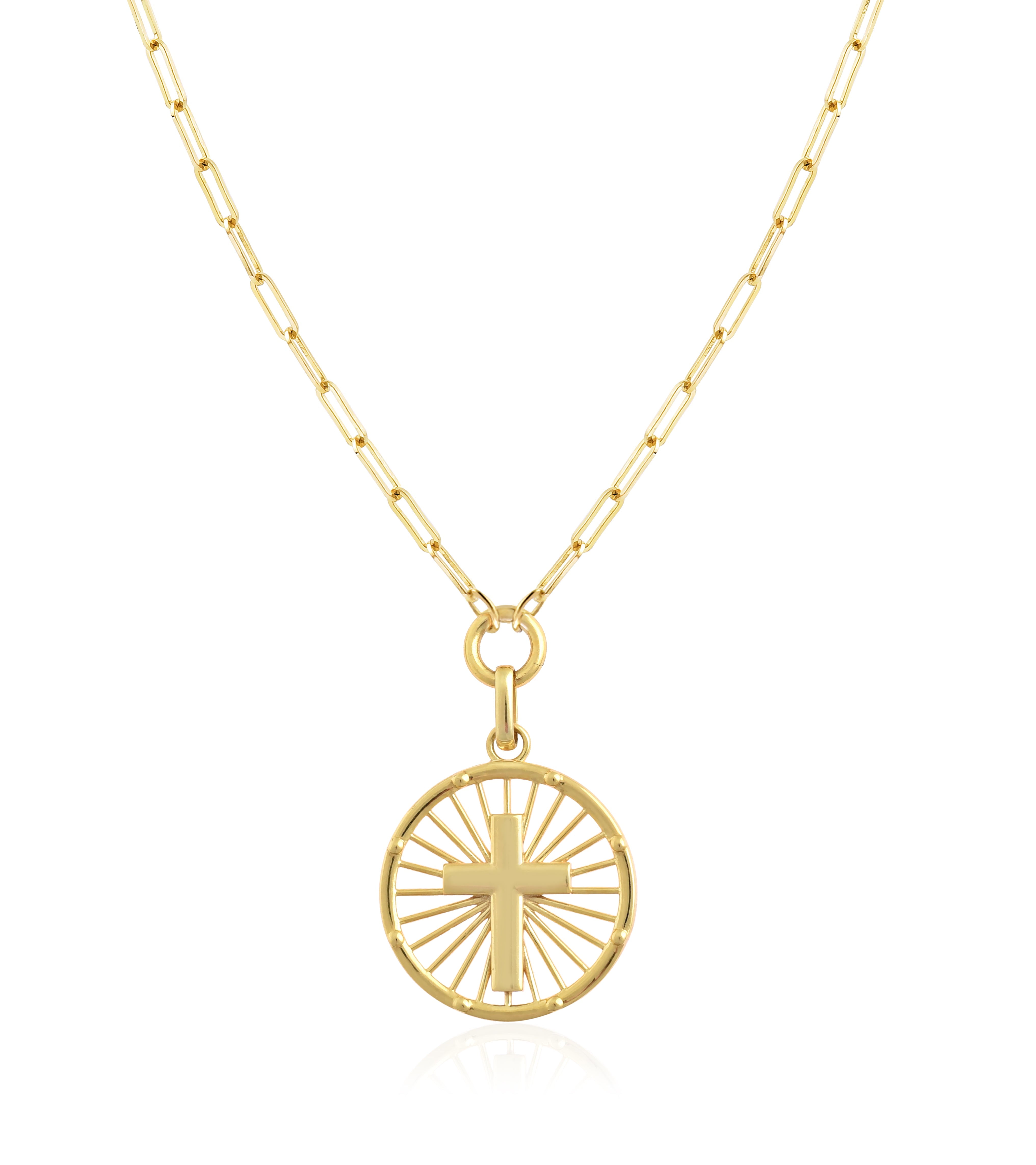 JEWELRY ATELIER Gold Filled Medallion Coin Necklaces for Women Trendy 14K Gold Filled Necklace with Adjustable Length Water and Tarnish Resistant Statement Necklace Gold Necklace Round Pendant for