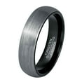 thumbnail image 1 of Jewelry Avalanche 2-Tone Gunmetal Dome Tungsten Wedding Band, Engagement Band, Comfort Fit Ring 6MM, 1 of 4