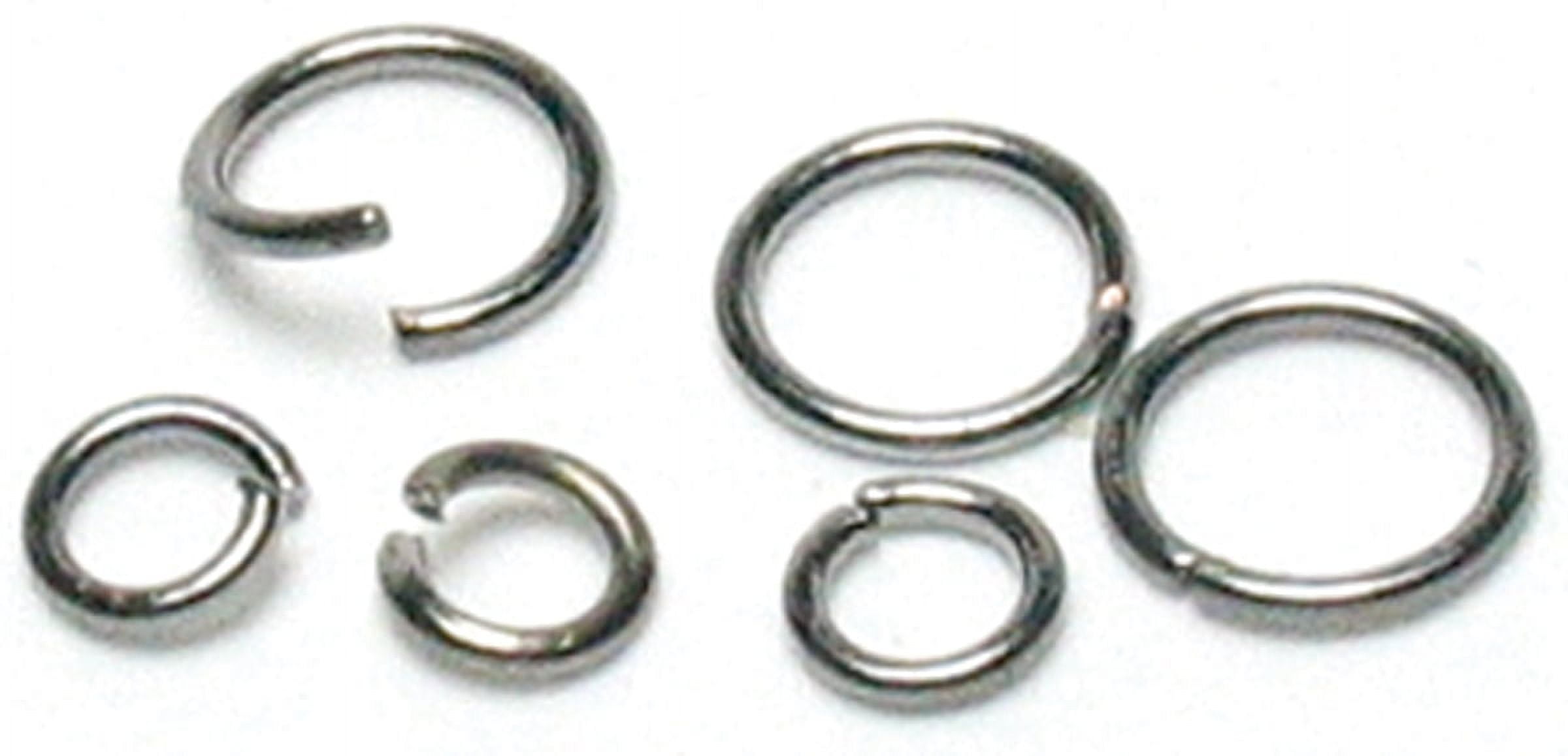 Jewelry Basics Metal Findings 400/PkgGunmetal Jump Rings 4mm To 6mm