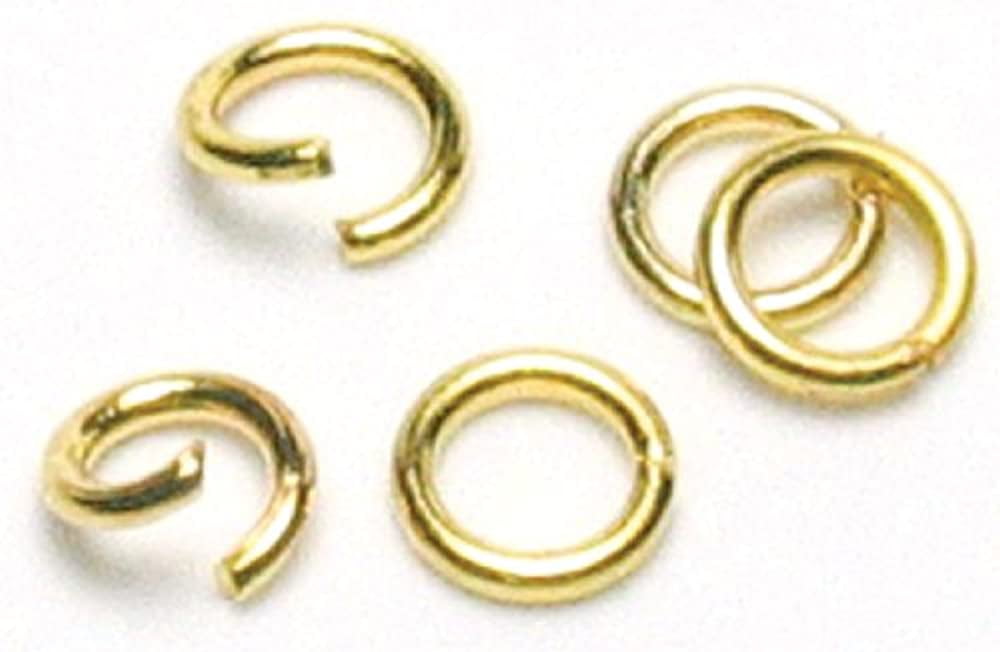 Jewelry Basics Metal Findings 500/Pkg-Gold 4mm Jump Rings