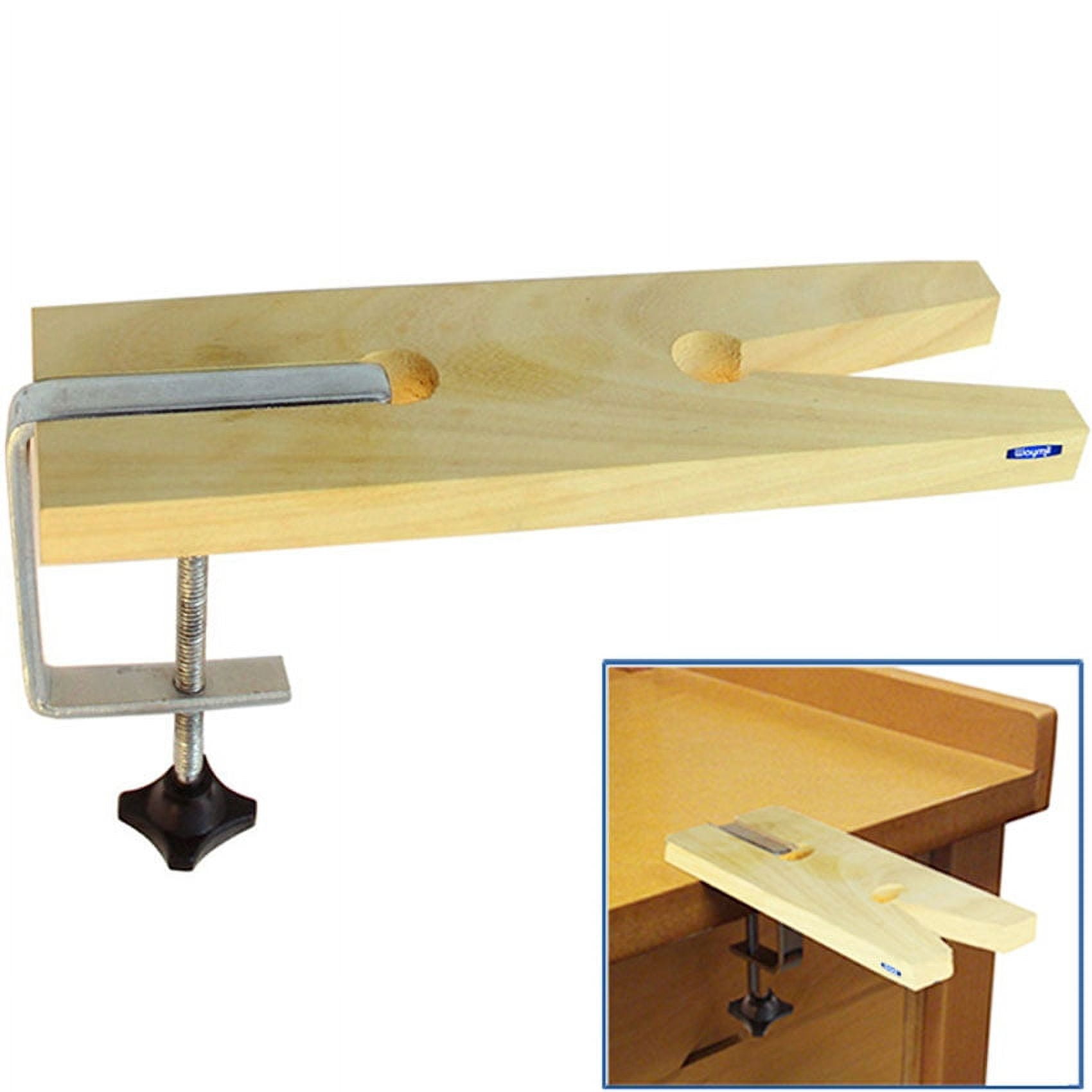 Jewelry Bench Pin Wood Peg Clamp Slotted V Clamp for Jewelers Bench