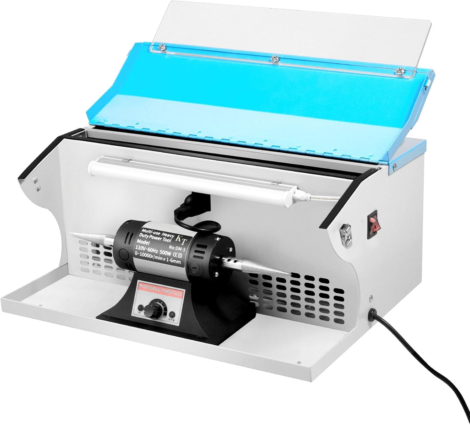 Jewelry Bench Polisher, 500W 110V 1/2 HP Benchtop Polishing Buffing ...