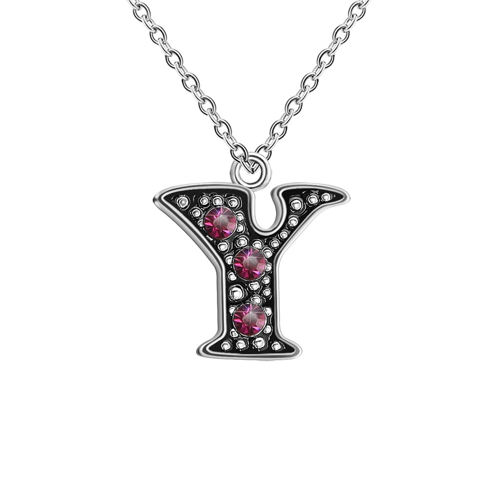 Jewelry Black Oil Color 26 English Surname Letter Pendant Copper