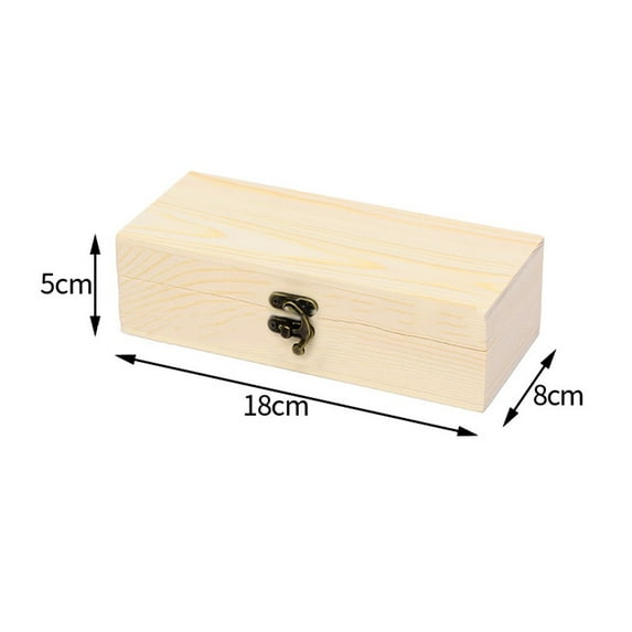 Jewelry Box Desktop Pine Wood Storage Hand Decoration Wooden Box Gift Box