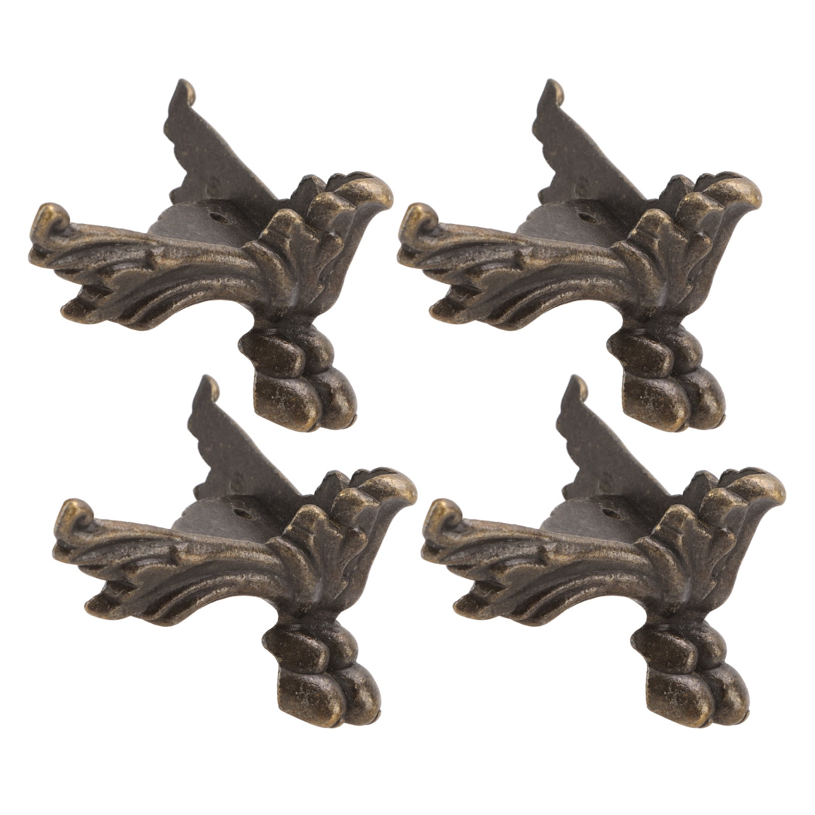 Jewelry Box Feet, Wooden Box Feet Hardware Bat Shape Zinc Alloy For