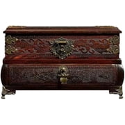 Jewelry Box Organizer Chinese Retro Jewelry Box with Lock Storage Box Necklace Ring Jewelry Box Storage Box Jewelry Organizer Small A New
