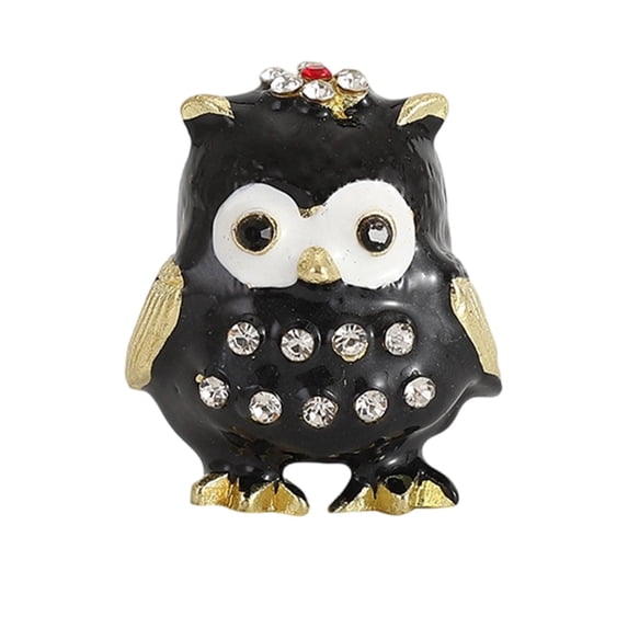 Jewelry Box Owl Trinket Box Keepsake Storage Alloy Material Women Room Decor Gift for Living Room Home