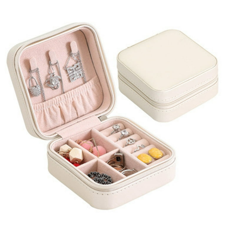 Jewelry Box Portable White Walmart