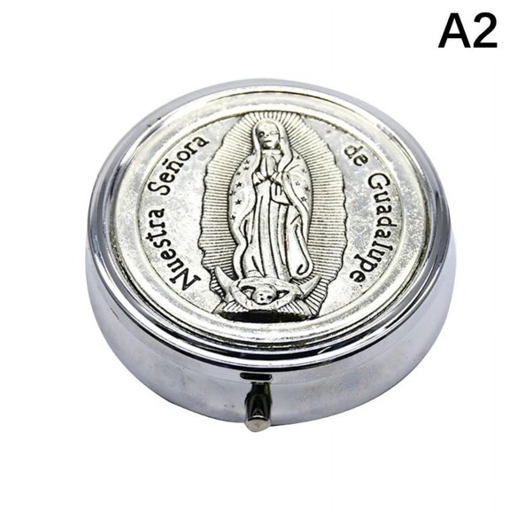 Jewelry Box Vintage Metal Rosaries Necklaces Organizer