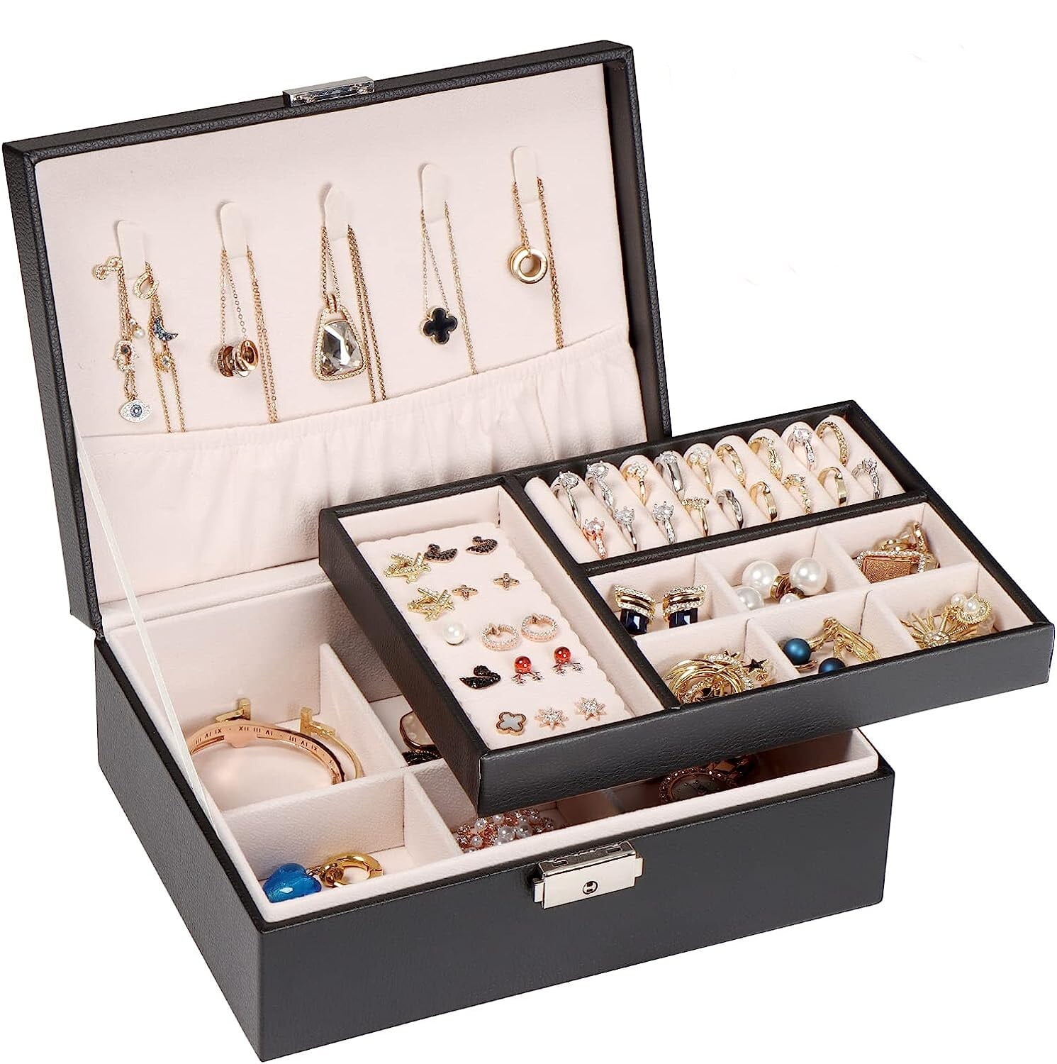 Cheap Velvet Jewelry Display Holder Neckalce Bracelet Earring Storage  Organizer