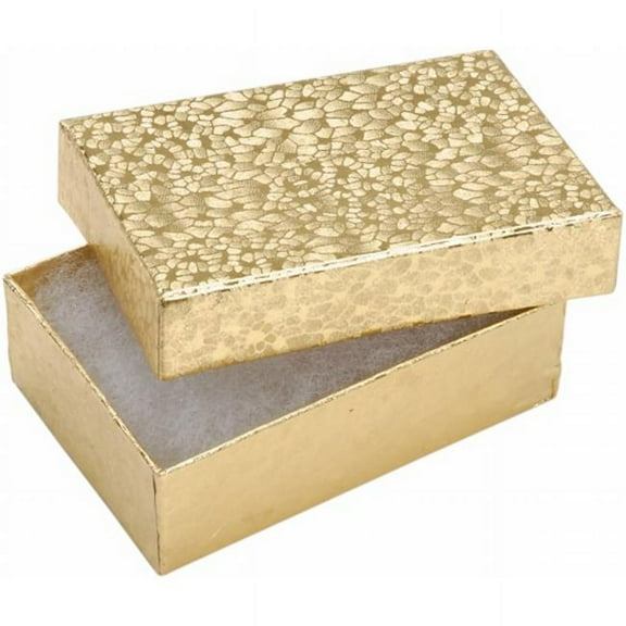 Jewelry Boxes 3"X2.125"X1" 6/Pkg-Gold, Pk 2, Darice