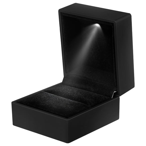 Jewelry Boxes Wedding Ring Case LED Jewelry Box LED Light Decor Necklace Ring Holder Jewelry Ring Case
