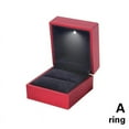 thumbnail image 1 of Jewelry Boxes With LED Light For Engagement Wedding Festival Box Rings D1D6, 1 of 9