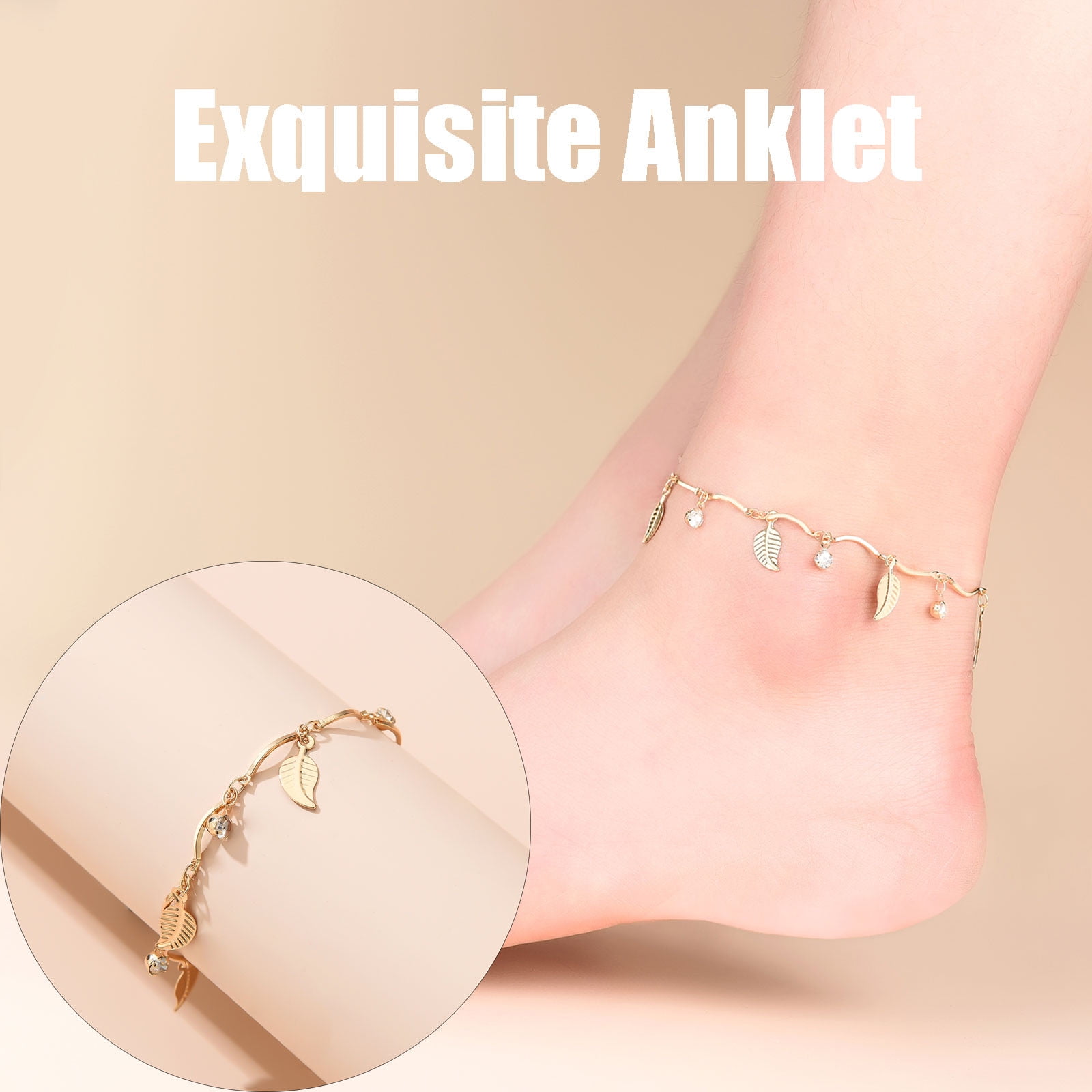 Rhinestone hotsell ankle bracelet