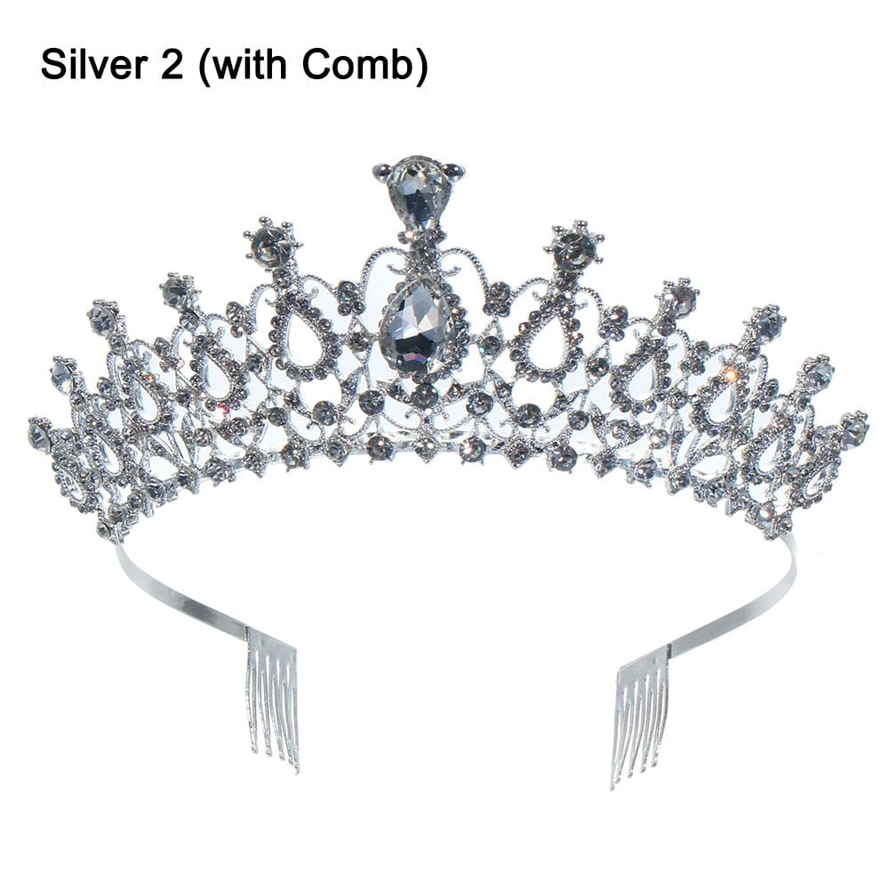 NEW! Wedding Prom Rhinestone Comb Hair Band Tiara s-l400.jpg main image 4