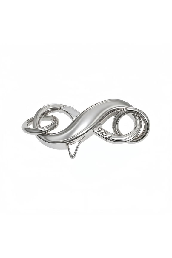 Jewelry Clasp Double Opening Lobster Clasp with Jump Rings,925 Sterling Silver Plated Jewelry Making Supplies Clasp Repair Kit