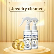 CTEEGC Jewelry Cleaner,120ml Silver Jewelry Cleaner,Instant Tarnish Remover,Liquid Jewelry Cleaner, Anti Tarnish Silver Polish Spray, Eco Friendly Jewelry Cleaner, Silverware Cleaner Solution for Home