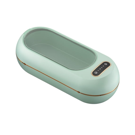 Jewelry Cleaner, 3/5/10 Minutes Ultrasonic Cleaner Machine for Jewelry, Eyeglasses, Rings, Watch Strap, Dentures (Green)