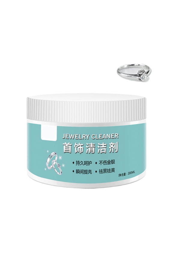 Jewelry Cleaner,6.76 fl oz Silver Cleaner, Quick and Easy Ring Cleaner for Restoring Shine,Professional Silver Jewelry Cleaner for Gold, Silver, Rings, Necklaces,Bracelets and Precious Fine Jewelry