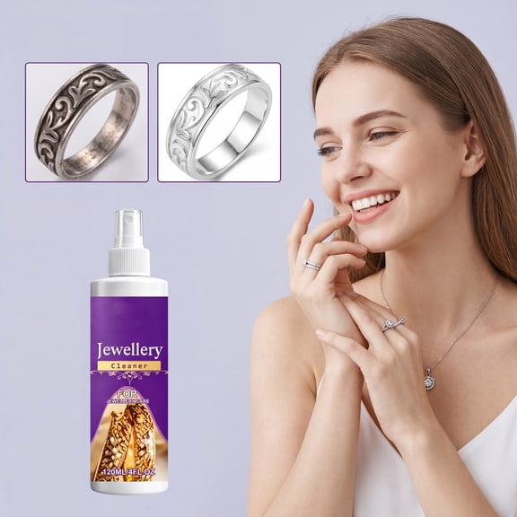Jewelry Cleaner, Gentle Yet Powerful Solution for Gold Silver and Diamonds 100ml