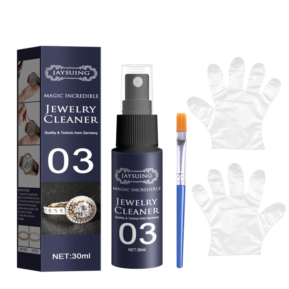 Jewelry Cleaner Liquid Restore Sparkle And Luster For Gold Silver And 