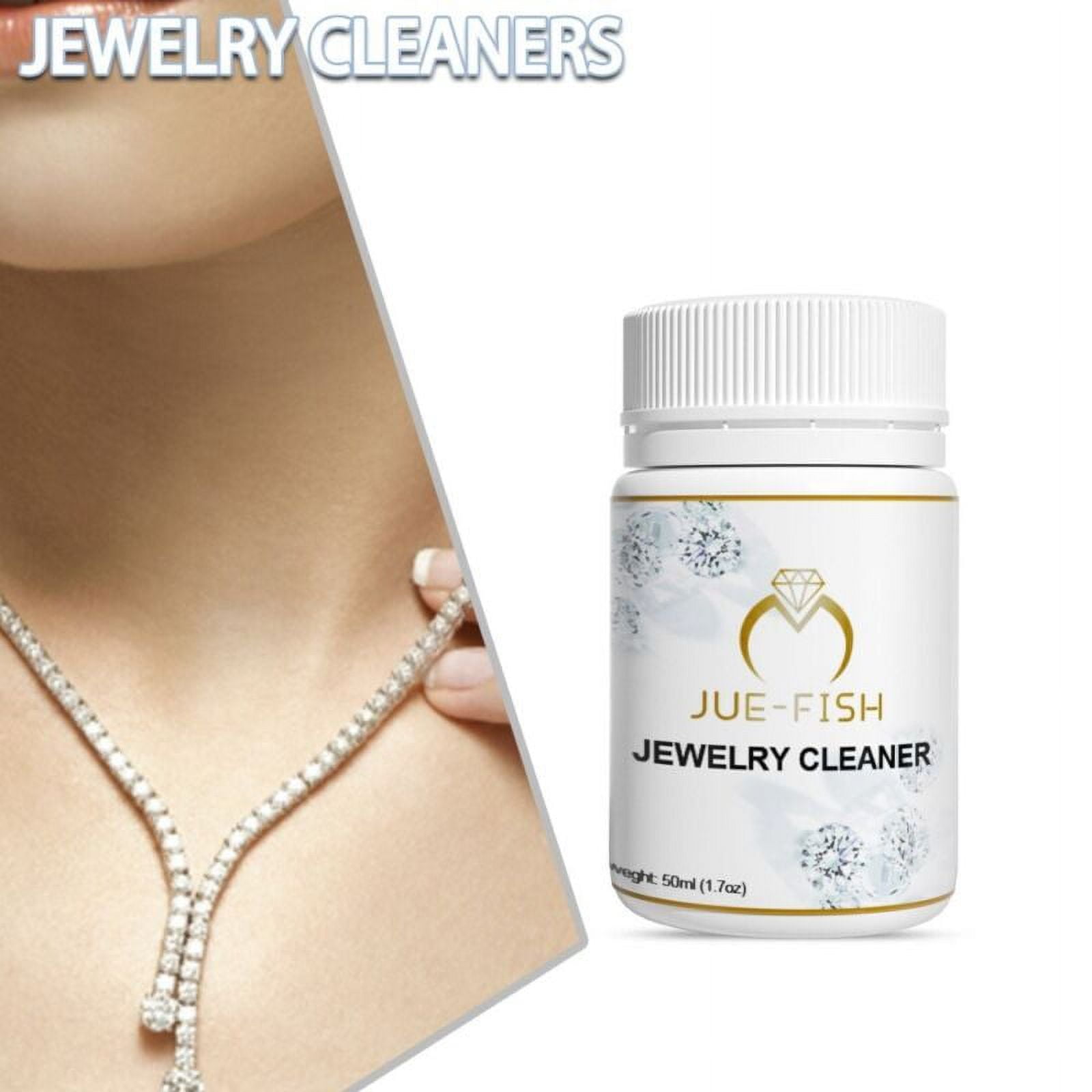 Jewelry Cleaner Silver Gold Cleaning Solution Liquid Tarnish Remover, 50ml