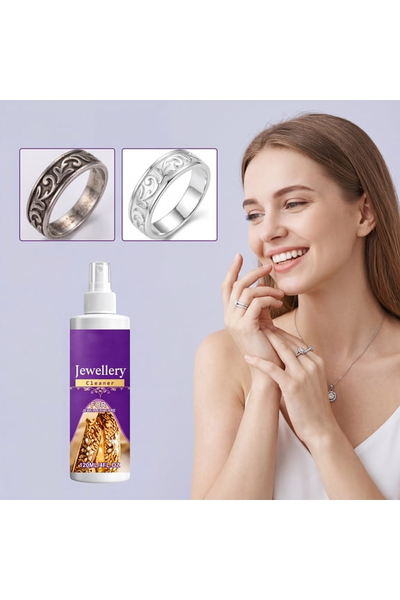 Jewelry Cleaner Solution 100ml Gold Silver Diamond Cleaner Safe For All Gemstones