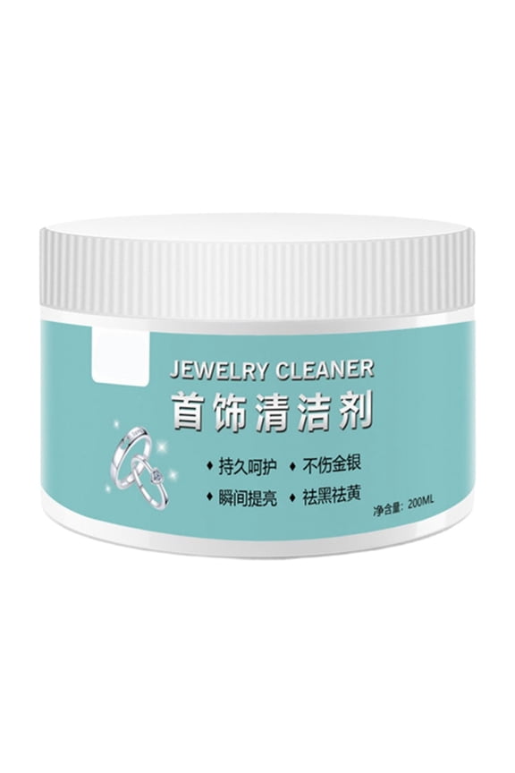 Jewelry Cleaner Solution 200ml For Gold Silver Tarnish Removal Gentle Non-Abrasive Formula