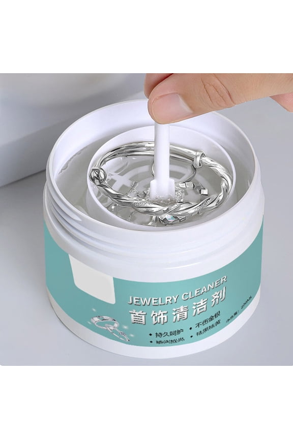 Jewelry Cleaner Solution For Silver And Gold Metals, Deep Tarnish Removal Liquid Formula, Gentle Non-Abrasive Cleaning For Fine Precious Jewelry Rings