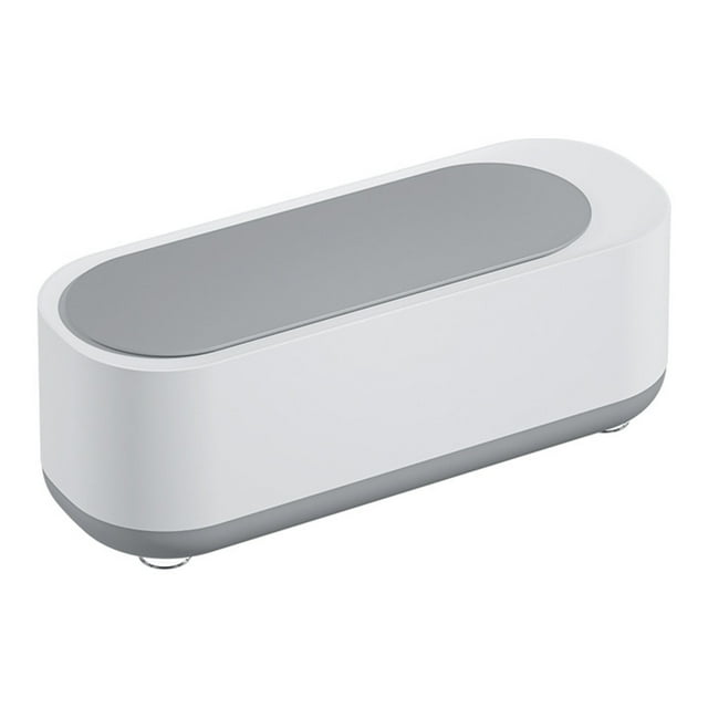 Jewelry Cleaner White Portable Battery Powered High Frequency Omni Directional Cleaning