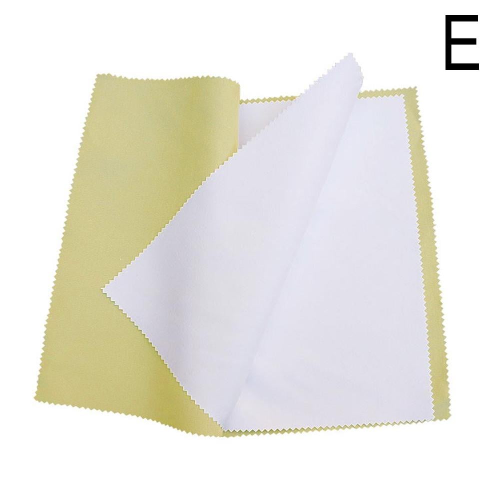 SUPVOX 5pcs Double Silver Wiping Cloth Gold Jewerly Silver Polishing Cloth  Silver Jewelry Cleaner Cloth Silver Clean Cloth Watch Cleaning Cloths