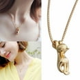 Jewelry Clearance Fashion Women Silver Cat Pendant 3D Cute Cat Pendant