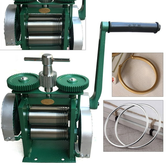 Jewelry Commercial Roller Rolling Mill Machine Combination Rolling Mill Machine 83mm Rolling Mill Machine Roller Assembled Pressing Jewelry Tool Equipments Manual Combination Rolling Mill Machine