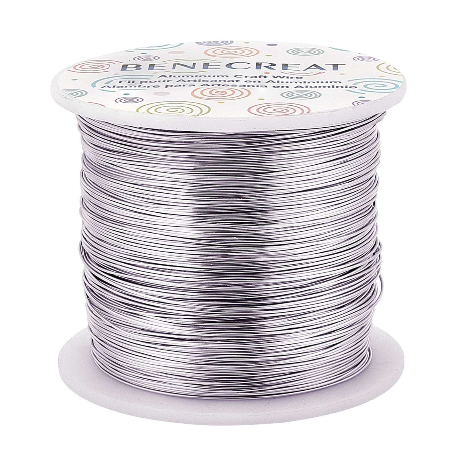 65.6 Ft Silver Aluminum Wire Bendable Flexible Metal Craft Wire (2mm  Thickness)