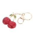 thumbnail image 1 of Styling Ring Charming Backpack Cherry Rhinestone Keychain, 1 of 8