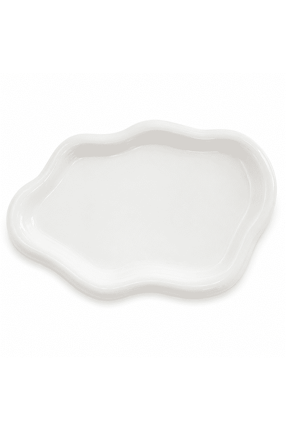 Jewelry Dish, Jewelry Tray, Trinket Tray, Ring Dish Tray, Small Key Tray, Ceramic Tray, Aesthetic Vanity Decor, Mother's Day, Christmas, Thanksgiving, Birthday Gift for Women (White)