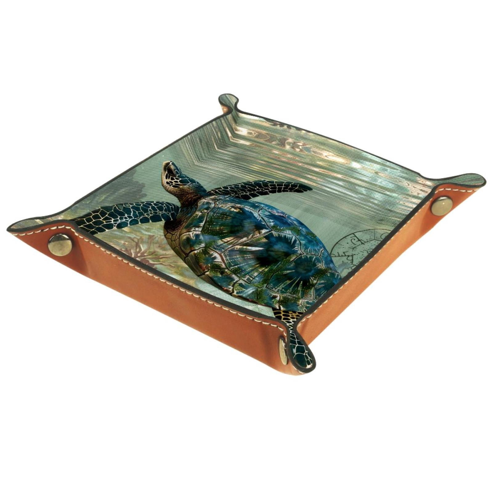 Turtle Shell Tray Jewelry Dish Trinket Tray Home Decor Wedding Gift for Her Small Ring ...
